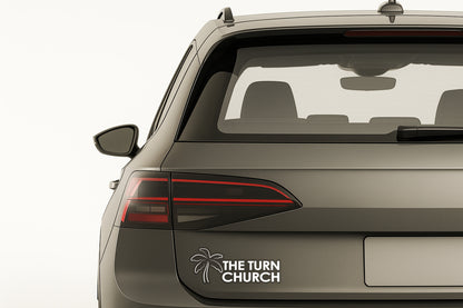 The Turn Church Car Decal